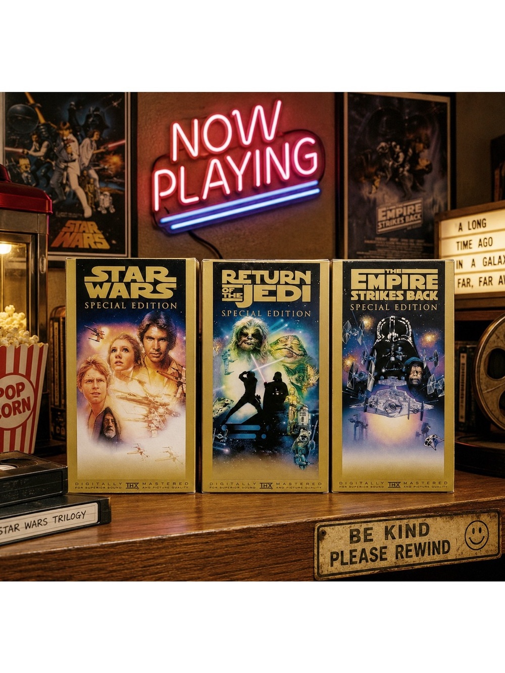 VTG 1997 Star Wars Trilogy Special Edition THX Digitally Mastered VHS Rare